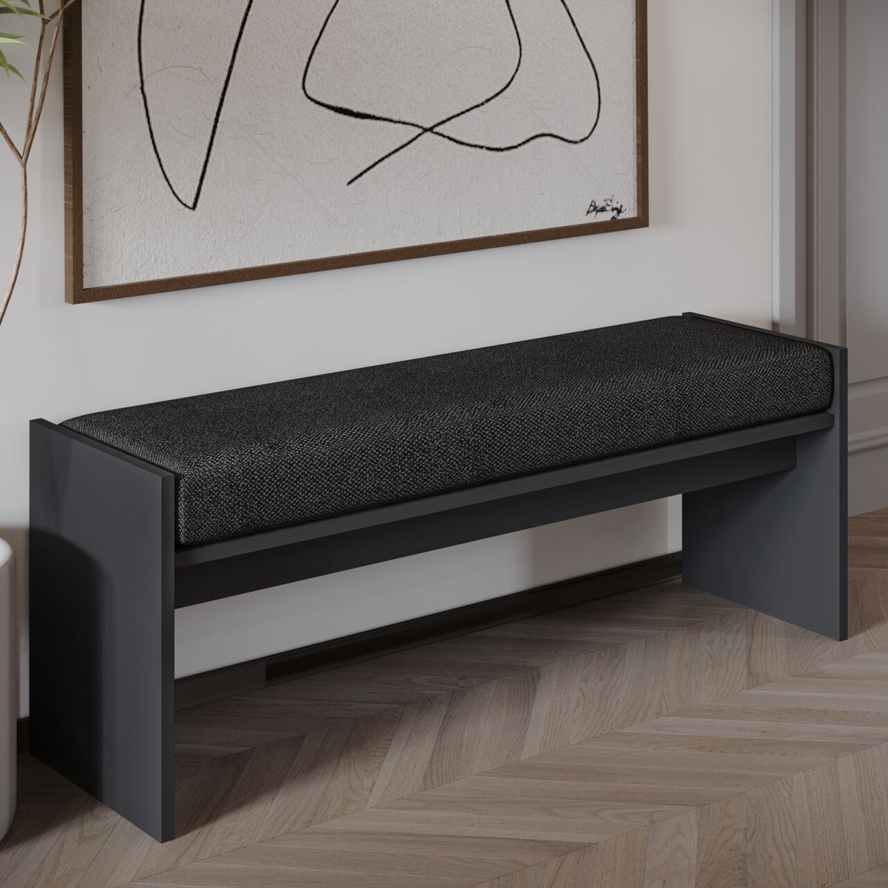 Banca, Atelier del Sofa, 774BNT1108, PAL, Antracit - imagine 6